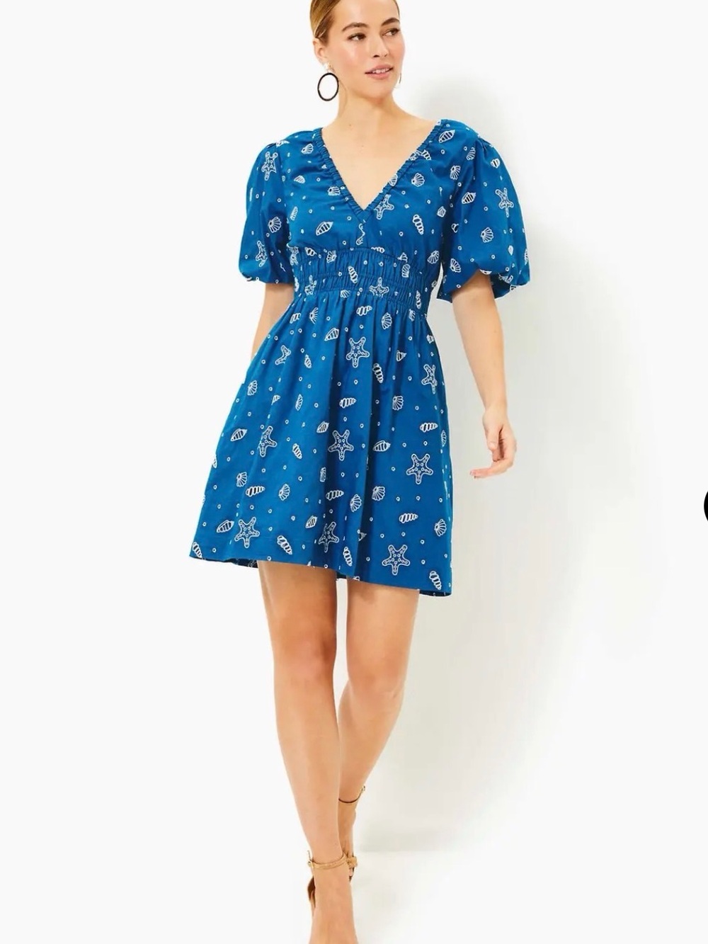 Lilly Pulitzer Kilynn Puff Sleeve Eyelet Dress